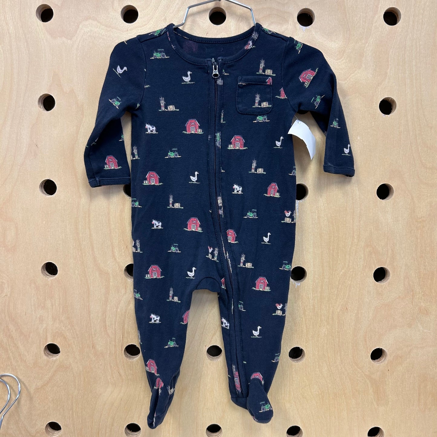Blue Farm Zippered Pajamas