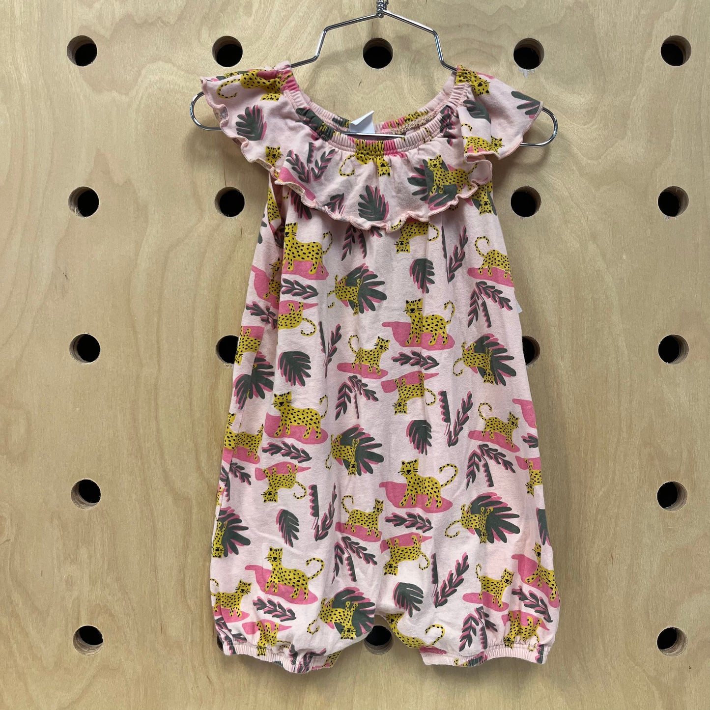 Pink Cheetah Romper