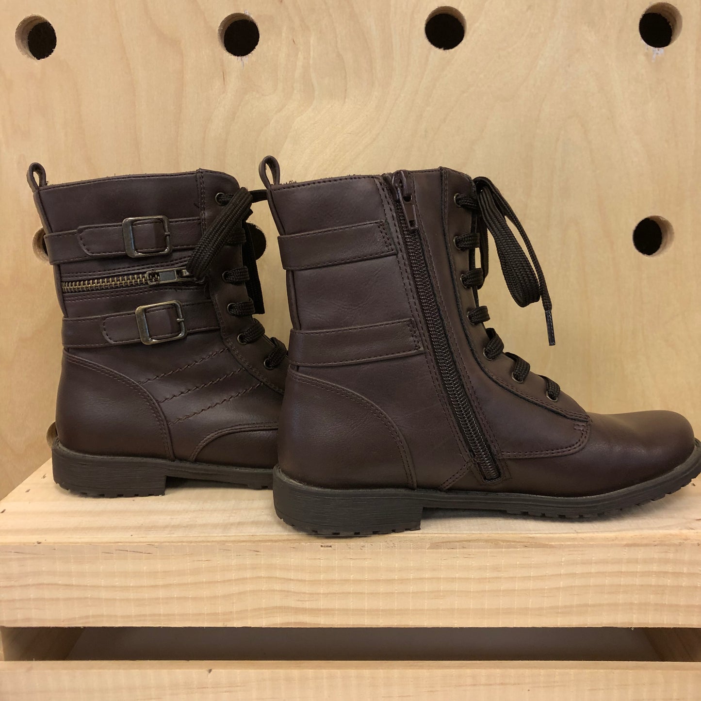 Brown Combat Boots