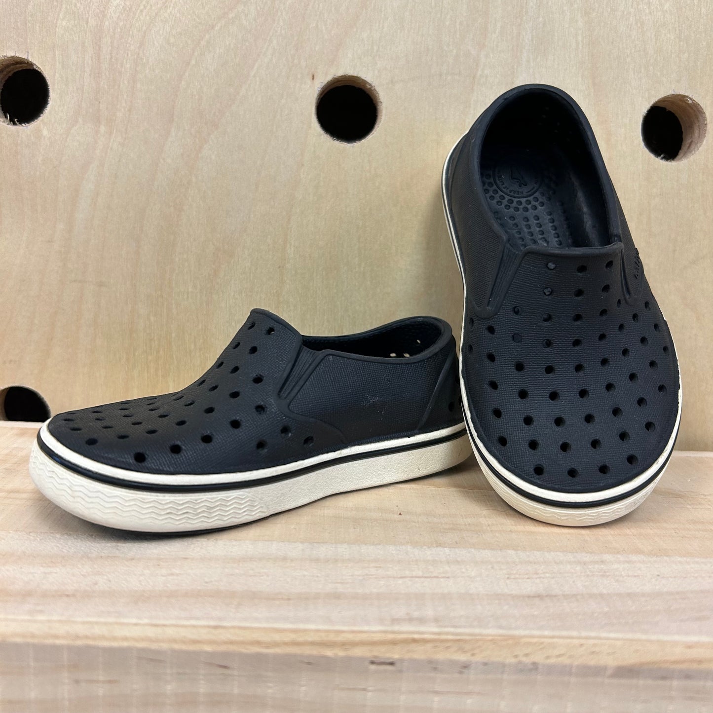 Black Miles Slip Ons