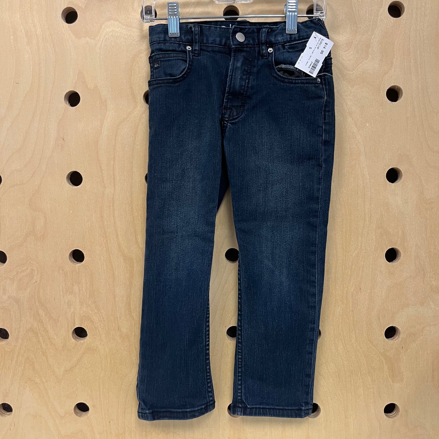 Blue Slim Straight Denim Jeans