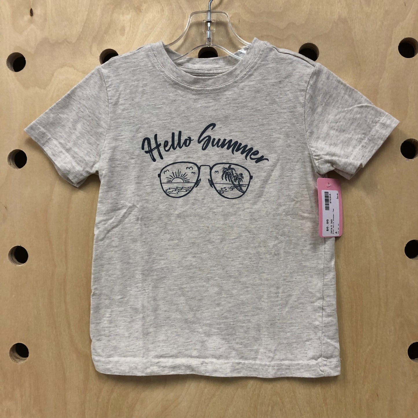 Grey Hello Summer Tee