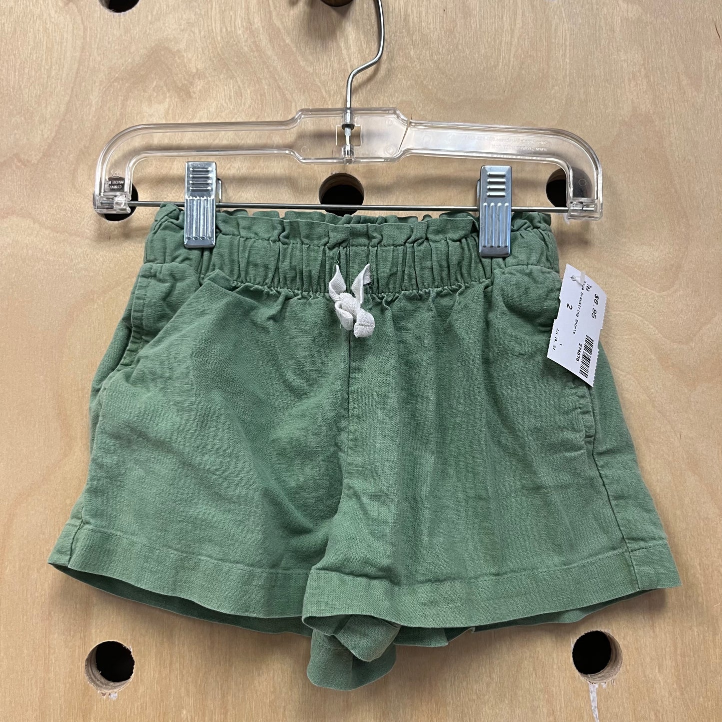 Green Drawstring Shorts