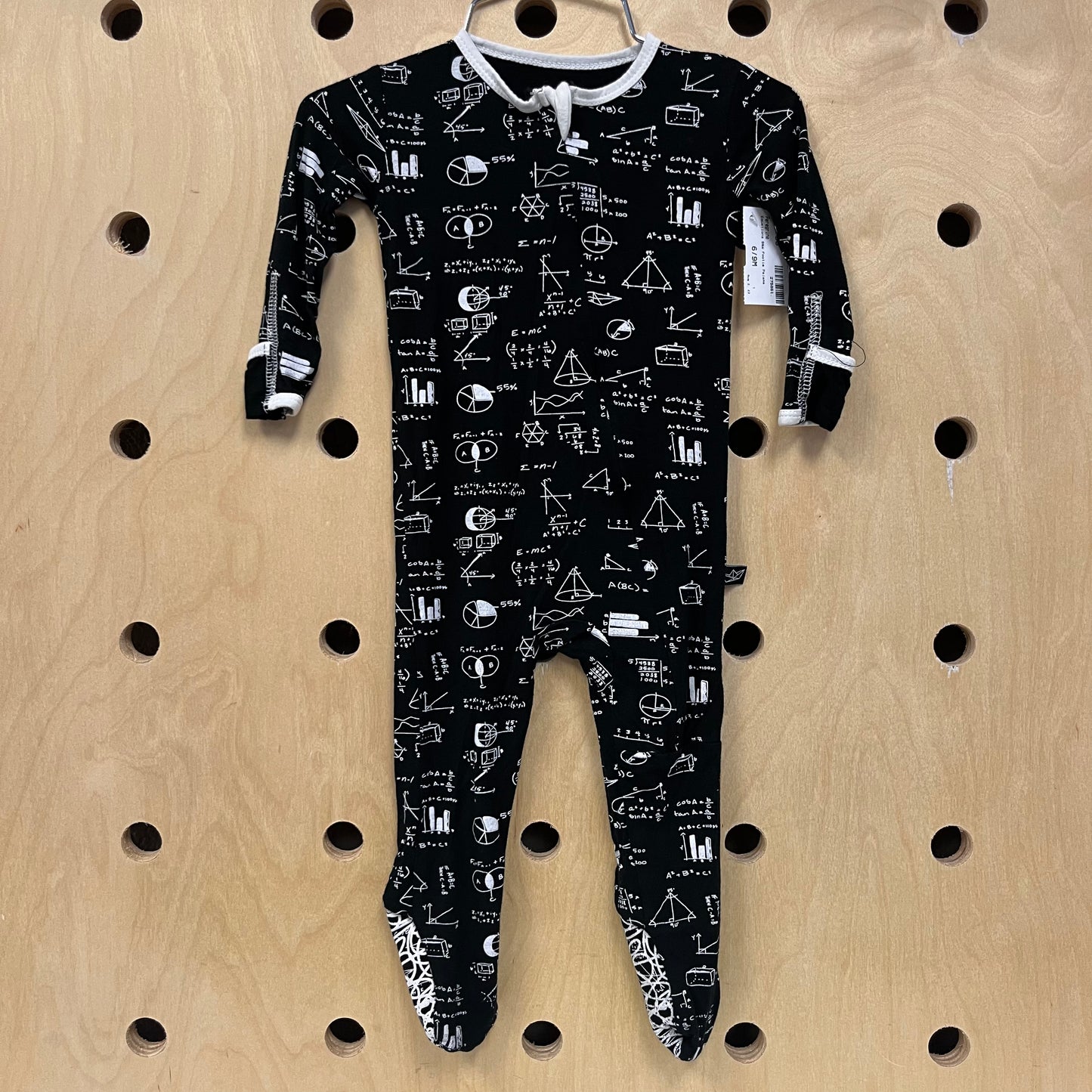 Equations B&W Footie Pajama