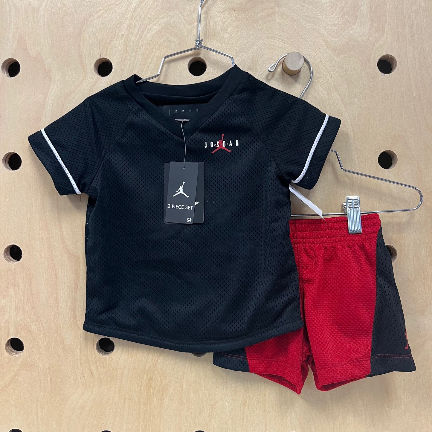 Black+Red Mesh Active Outfit NEW!