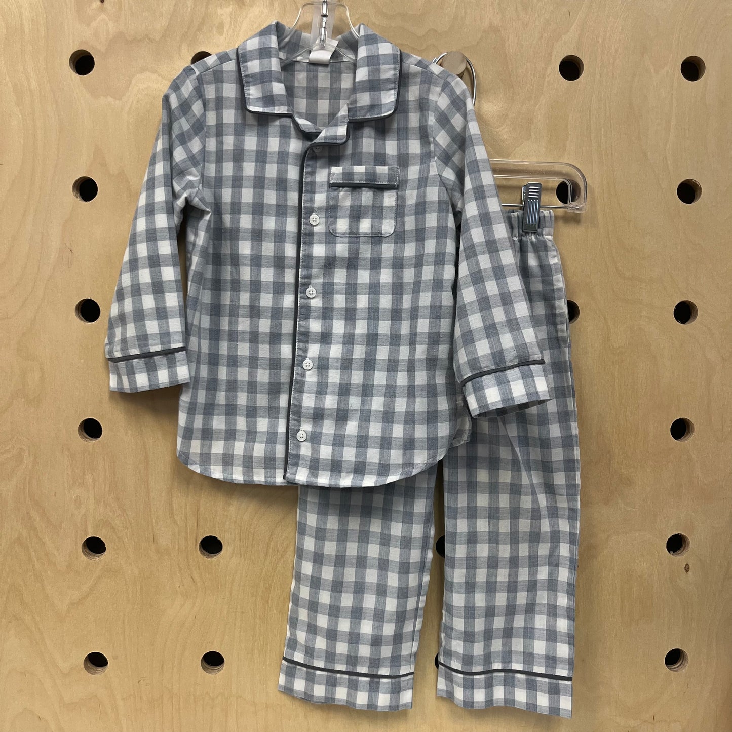 Grey Plaid Pajamas