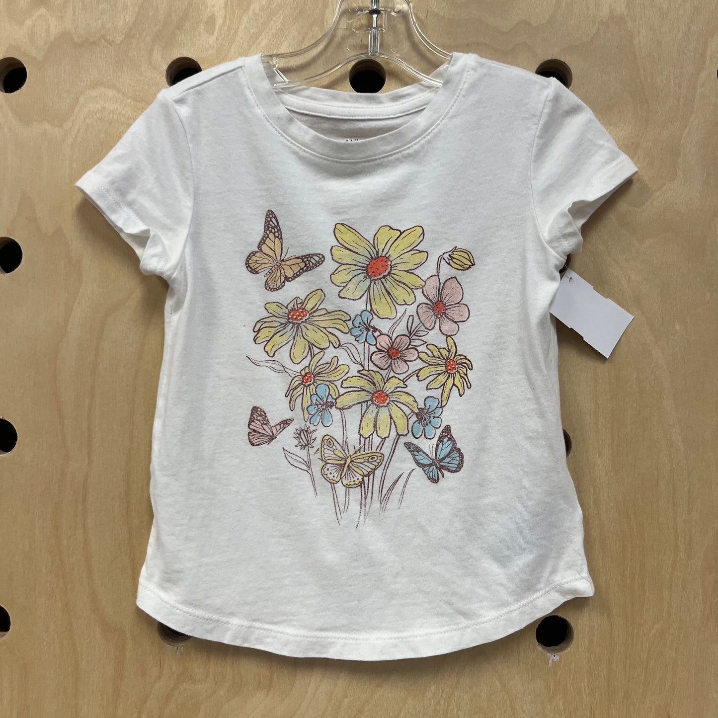 White Butterfly Garden Tee