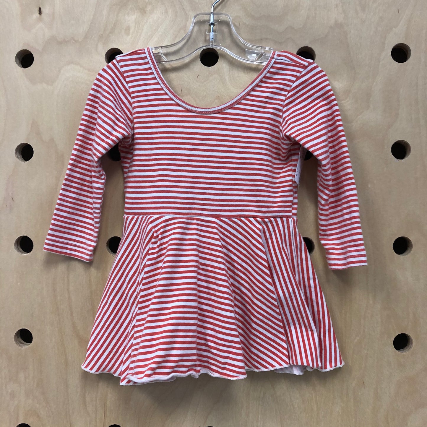 Orange & White Striped Top
