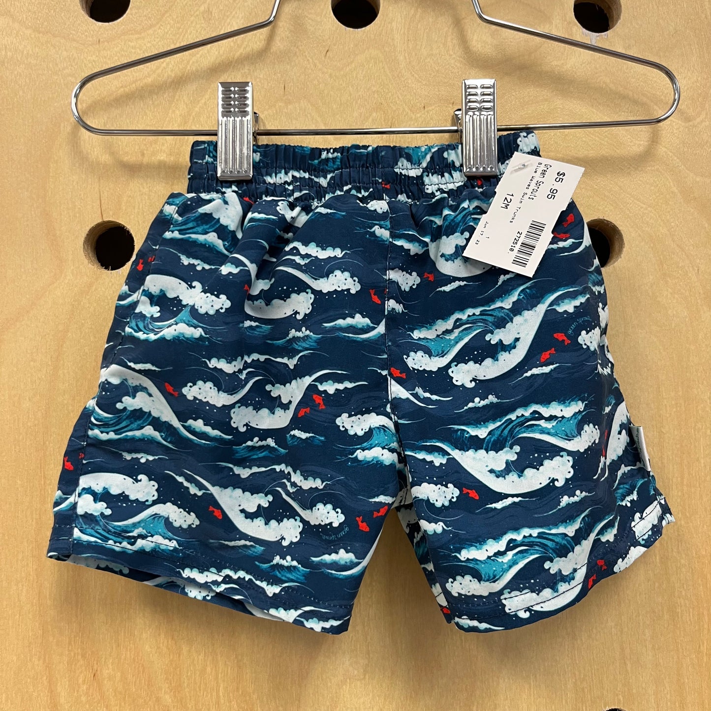 Blue Waves Swim Trunks
