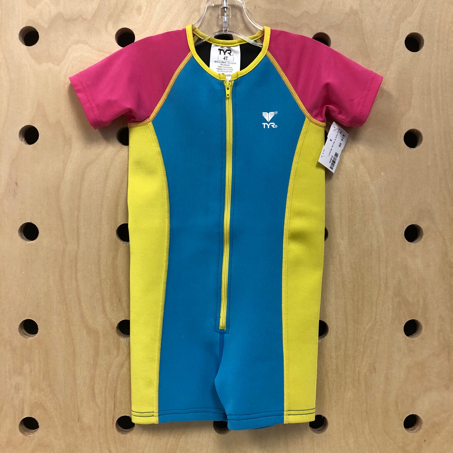Blue Pink & Yellow Lightweight Wetsuit