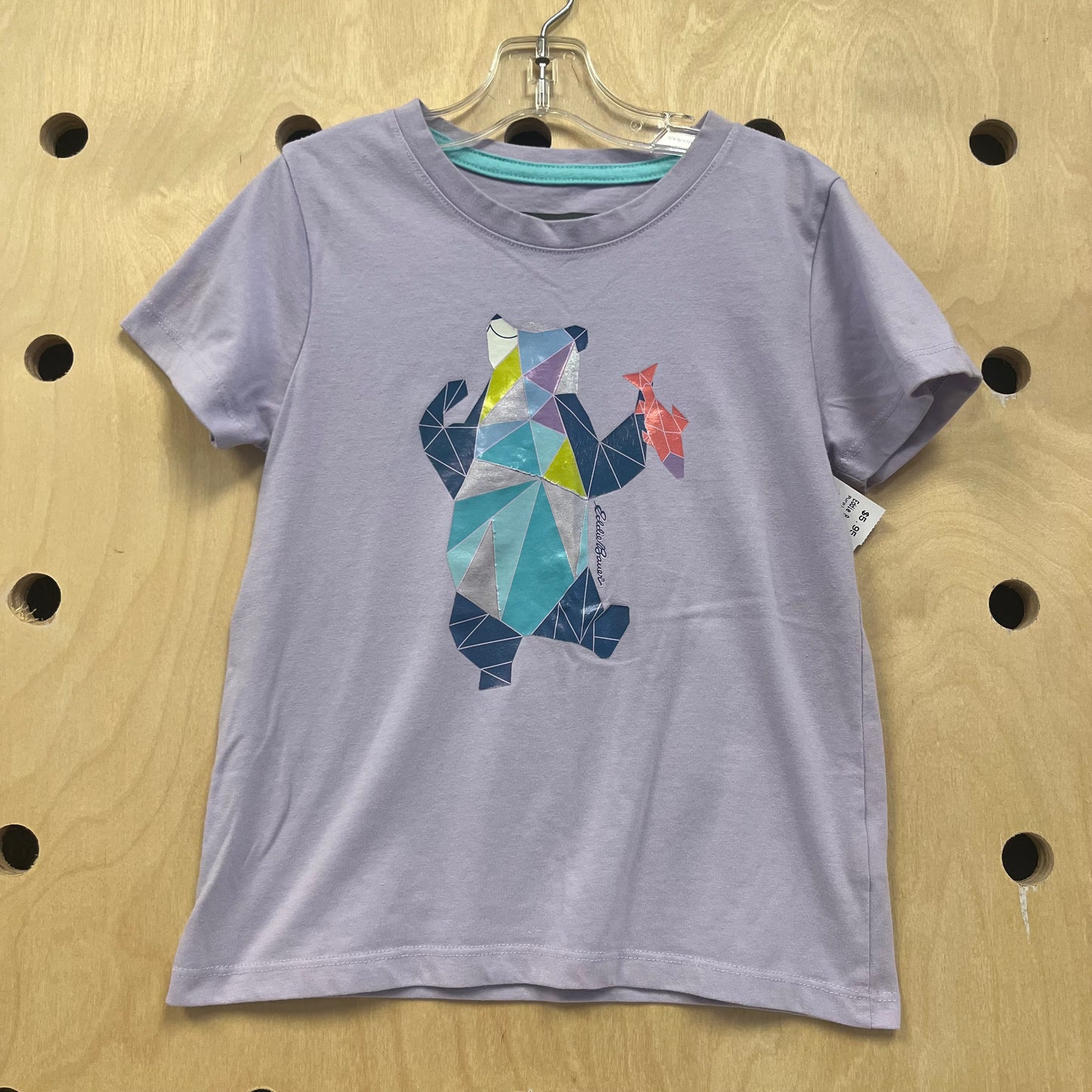 Purple Geometric Bear Tee