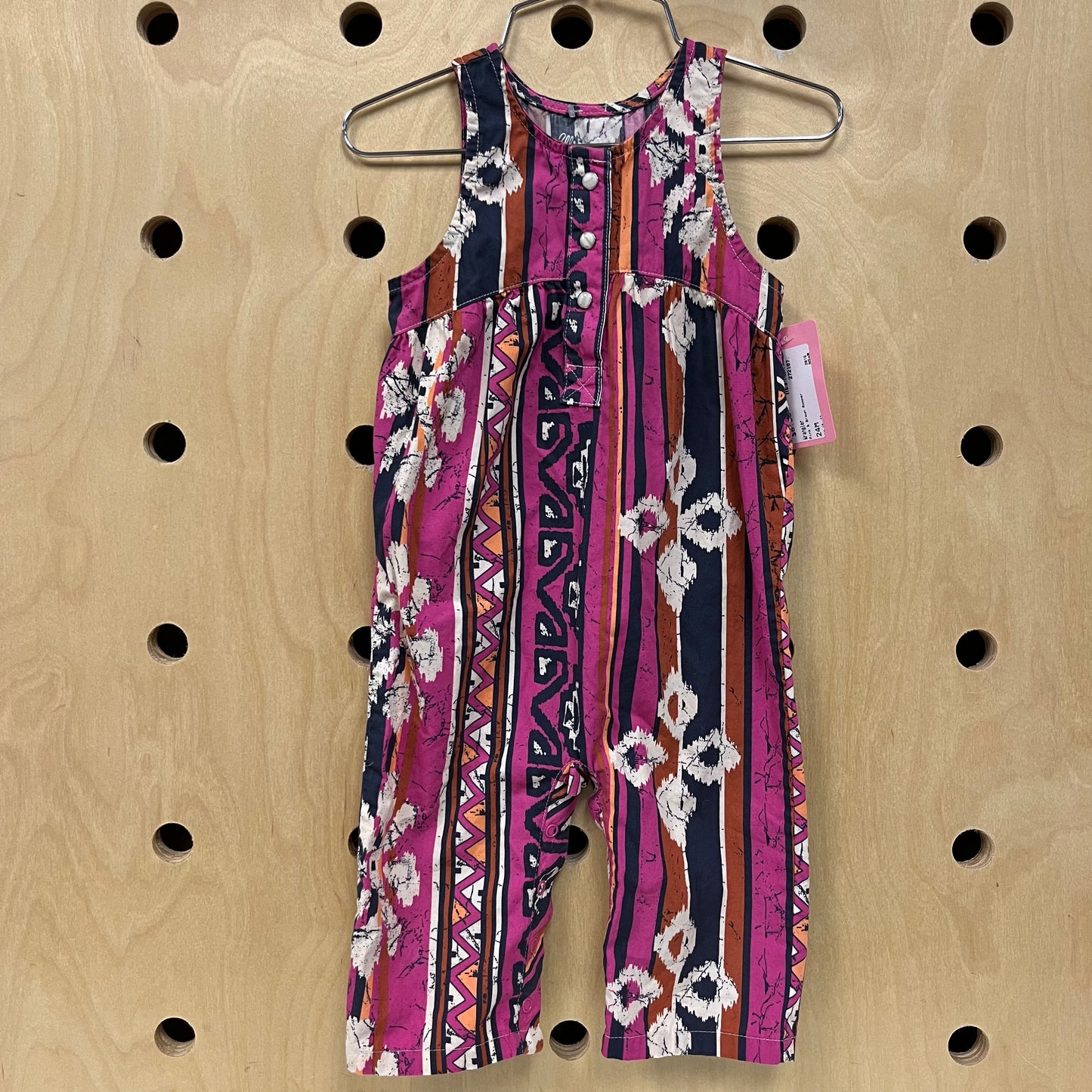 Pink & Brown Romper