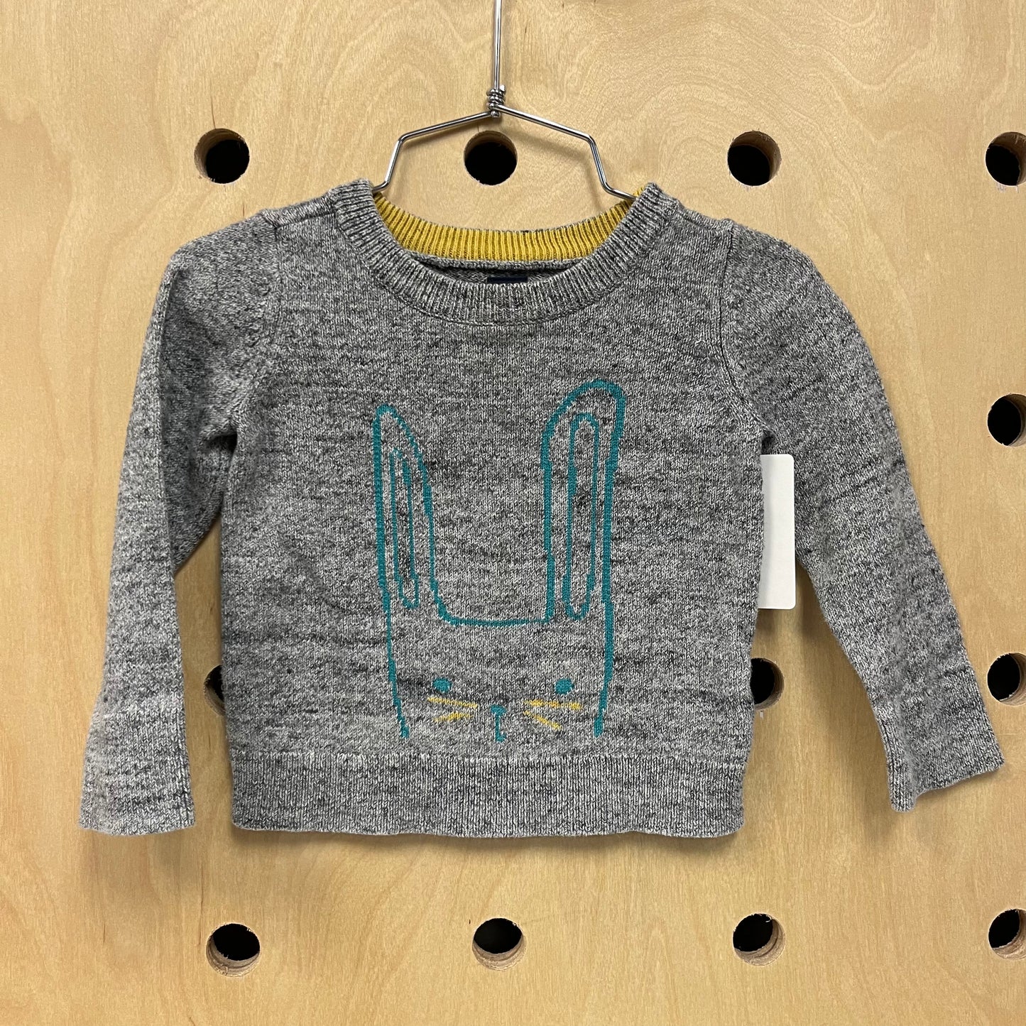 Grey Bunny Face Sweater