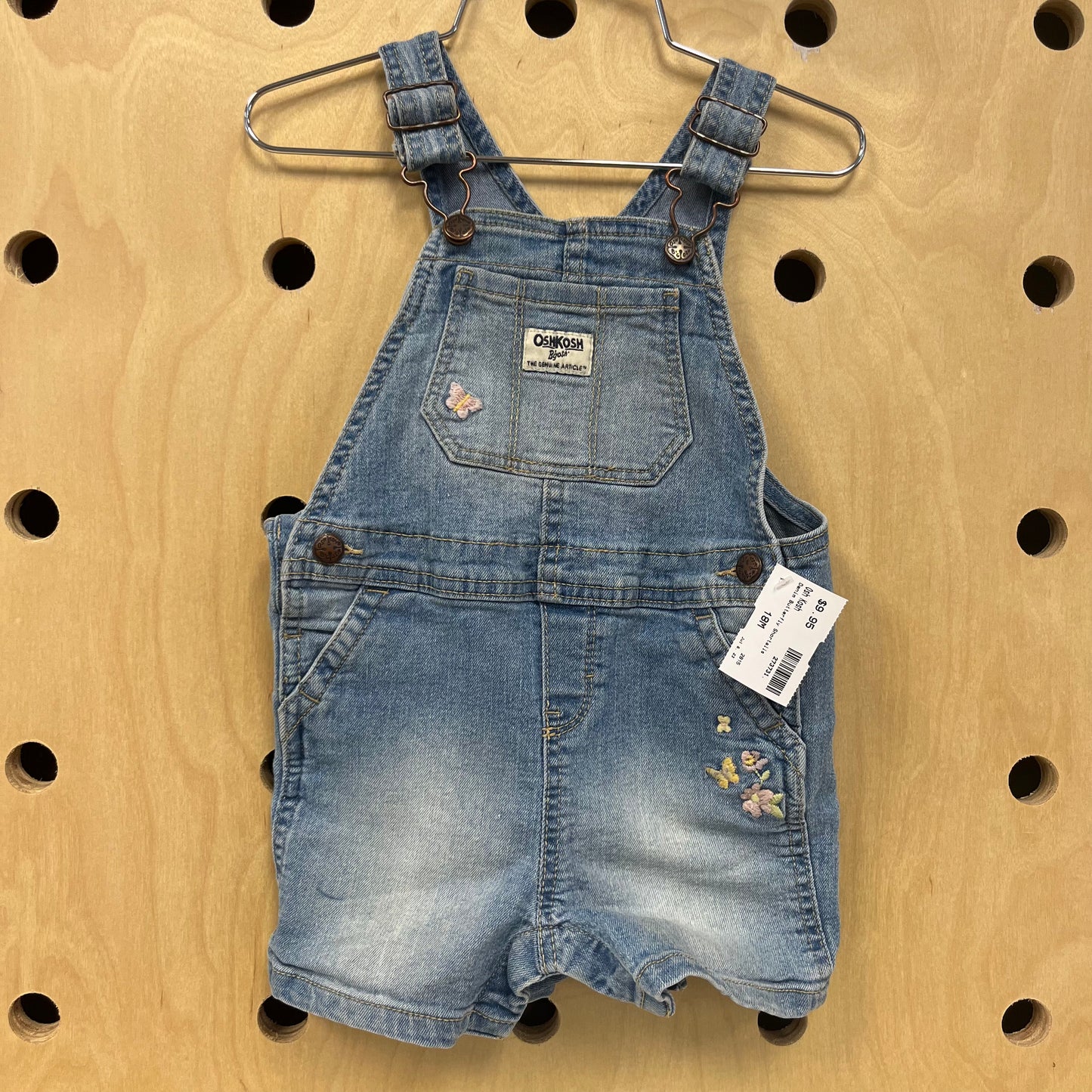 Denim Butterfly Shortalls