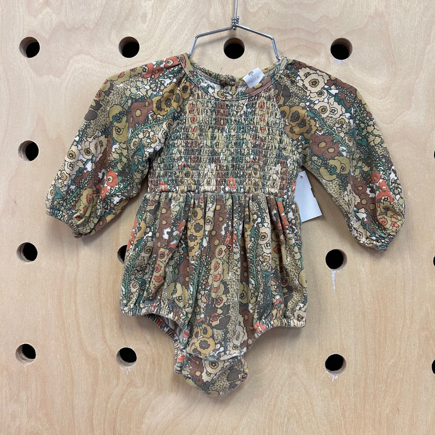 Floral Puff Sleeve Bodysuit