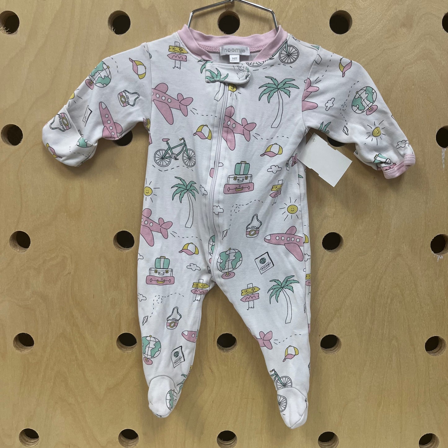 Pink Airplane Onesie