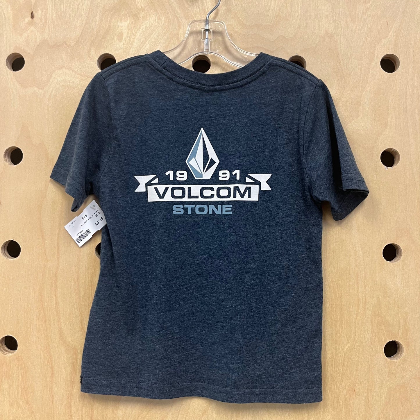 Heathered Blue Logo Tee
