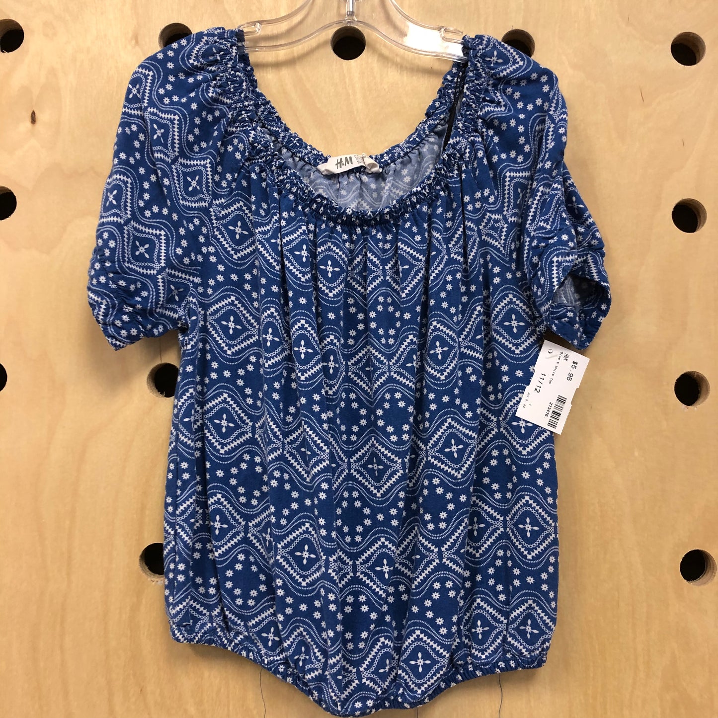 Blue & White Top