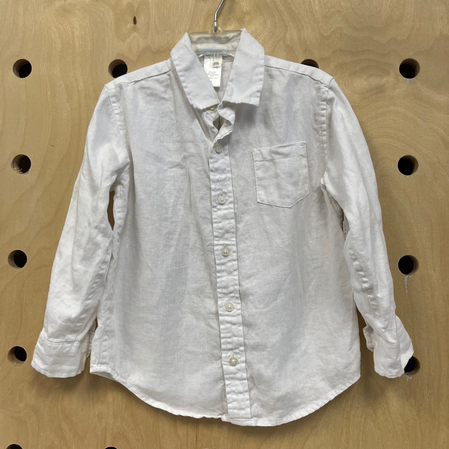 White Long Sleeve Button Down Shirt