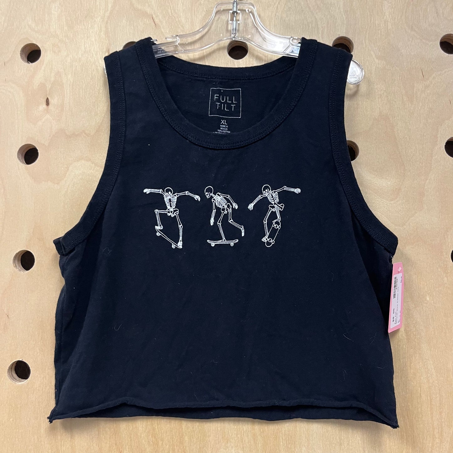 Skeleton Skate Cropped Tank