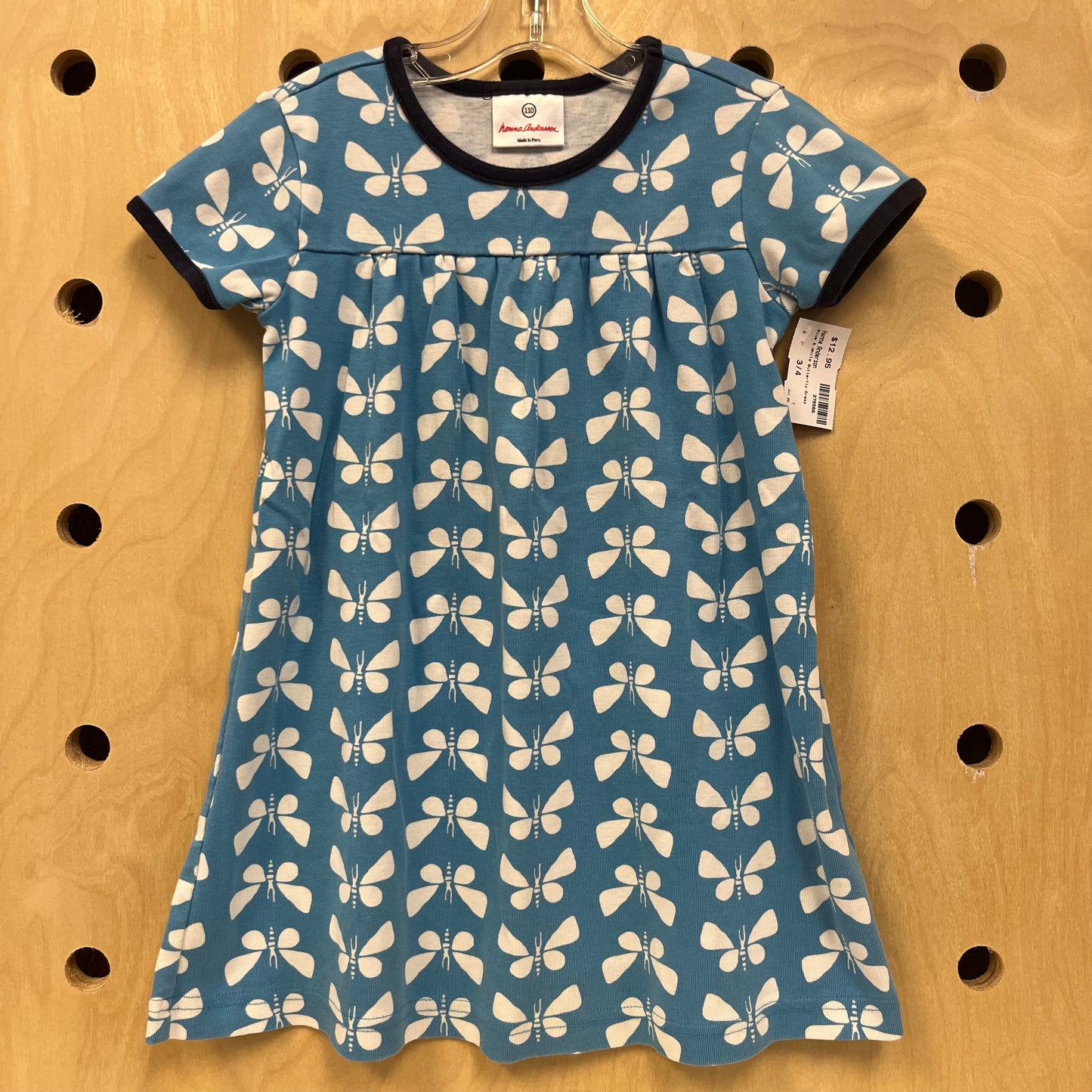 Blue & White Butterfly Dress