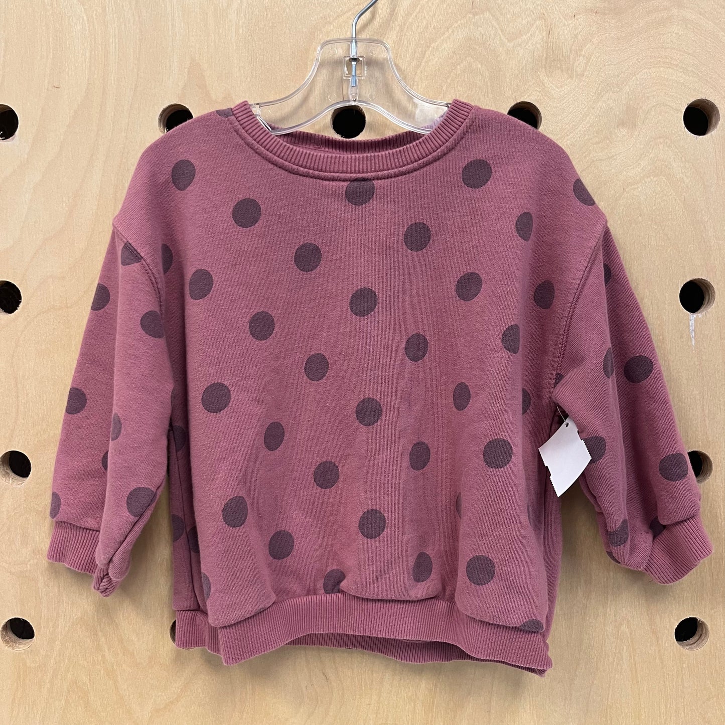 Purple Polka Dot Sweatshirt