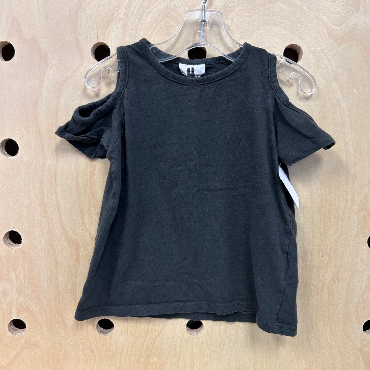Grey Cold Shoulder Tee