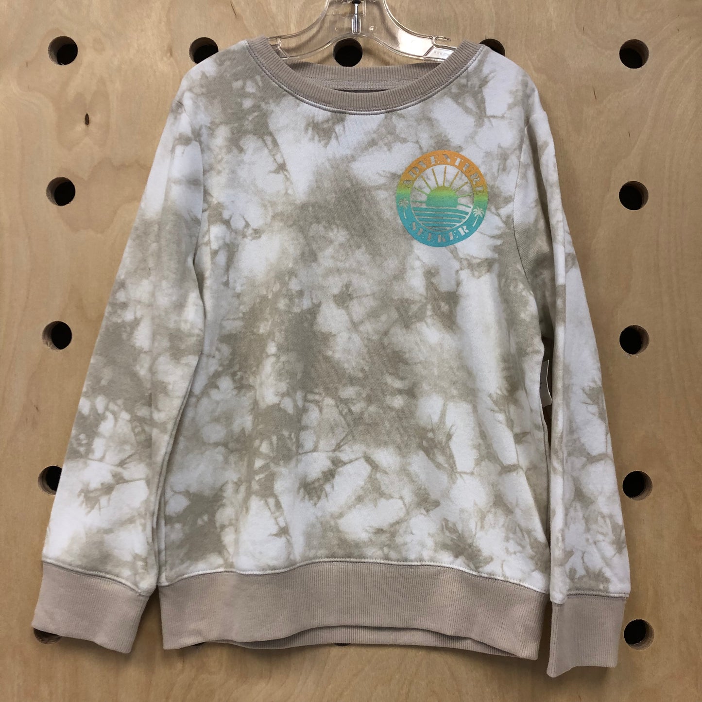 Beige Tie Dye Adventure Sekker Sweatshirt NEW!