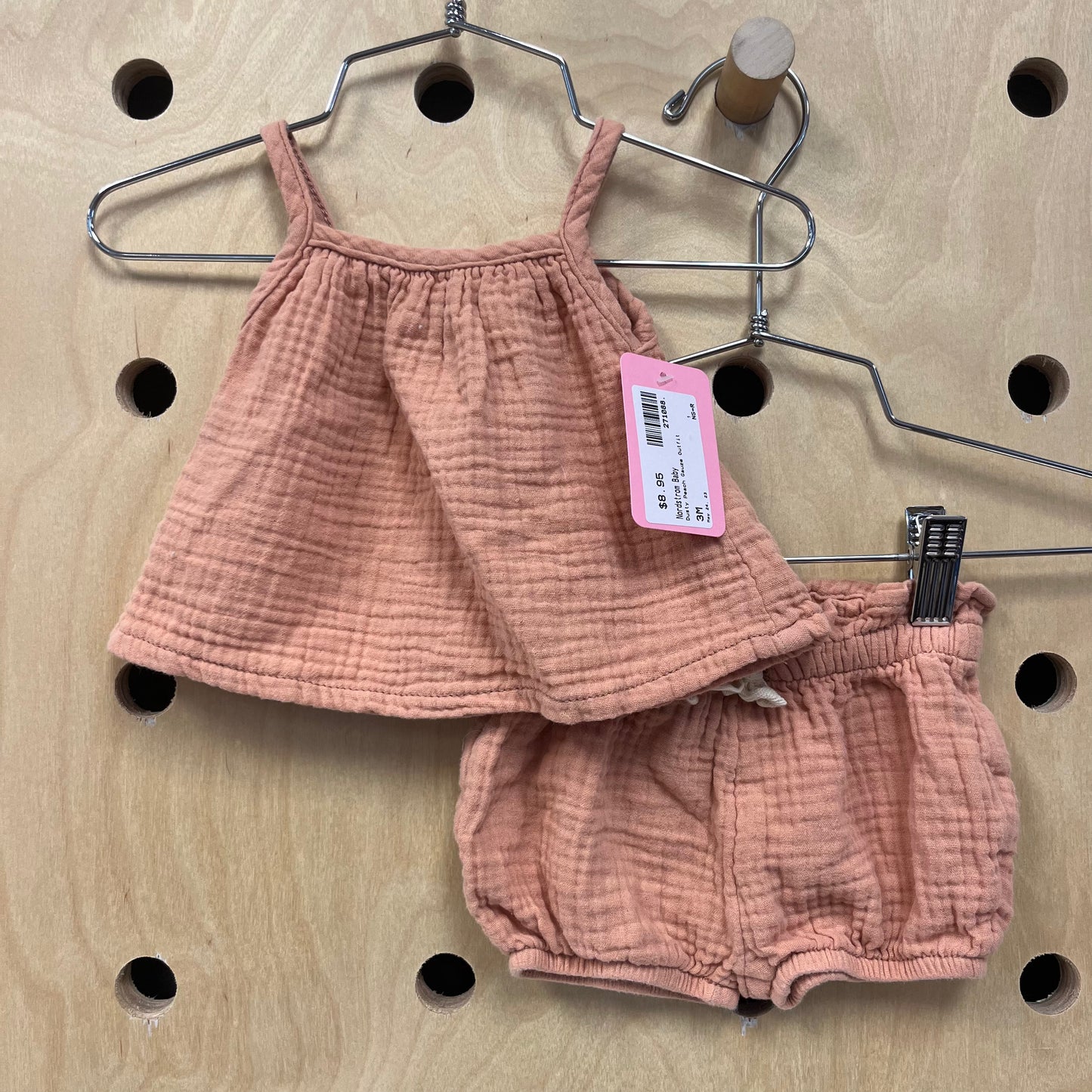 Dusty Peach Gauze Outfit