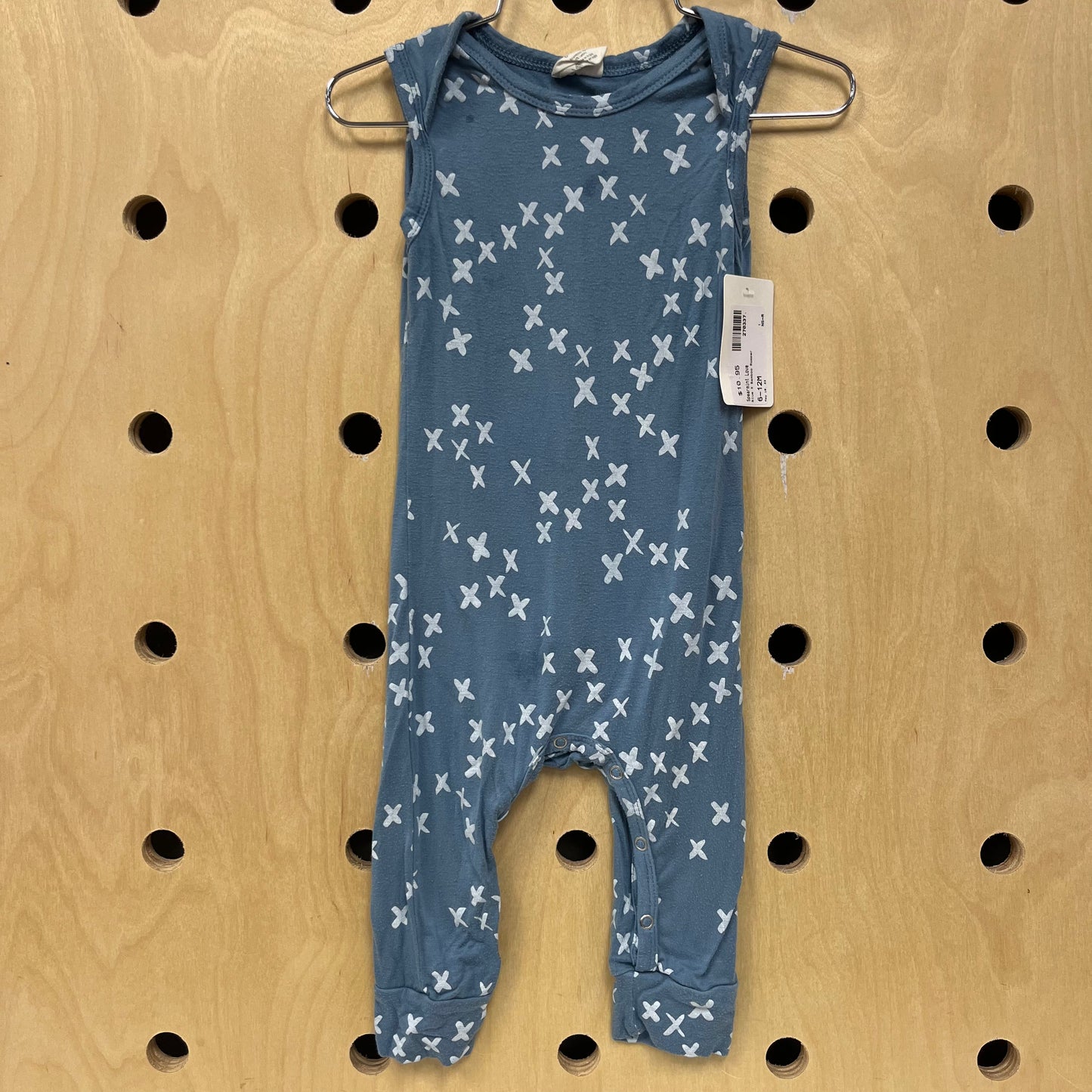 Blue X Bamboo Romper