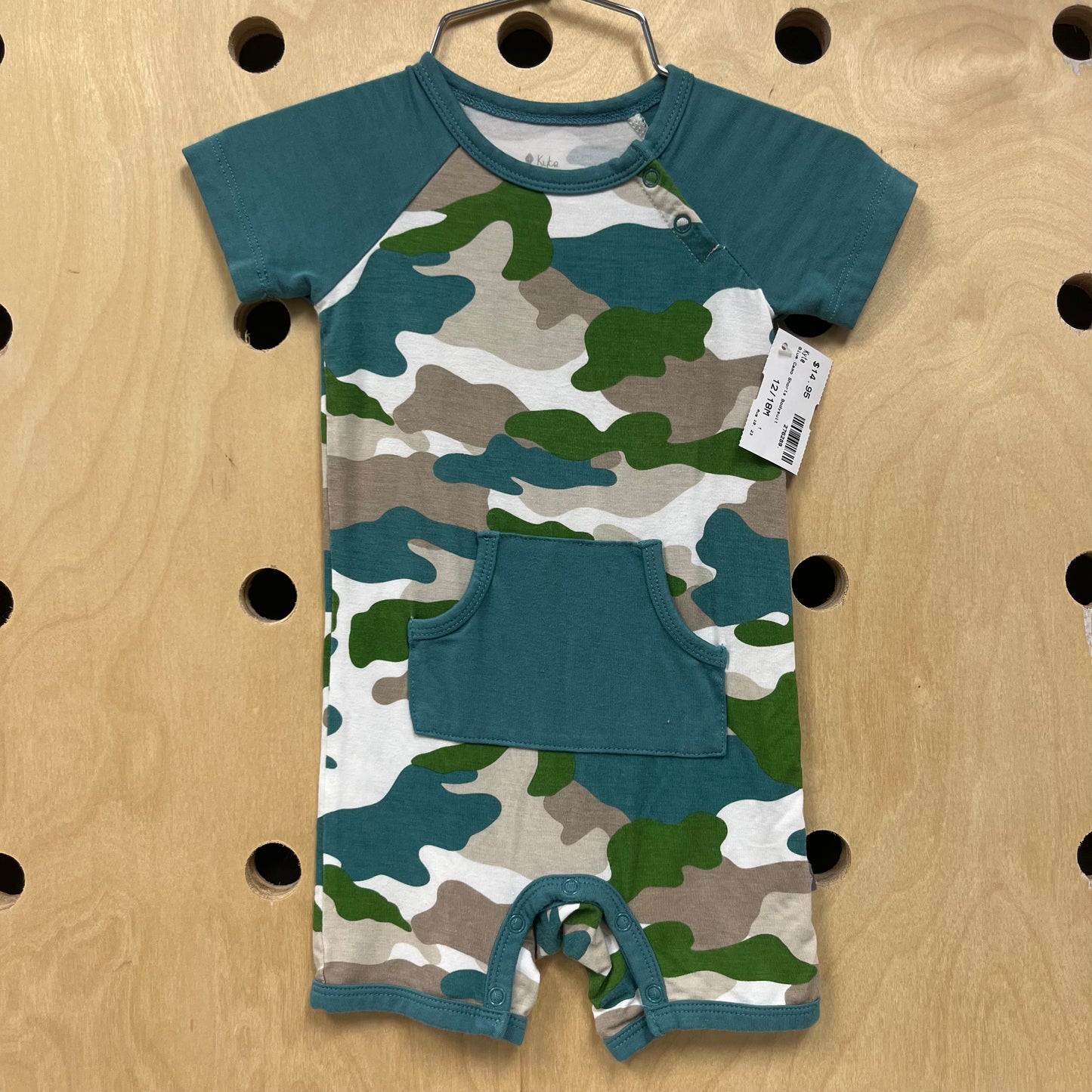 Blue Camo Romper
