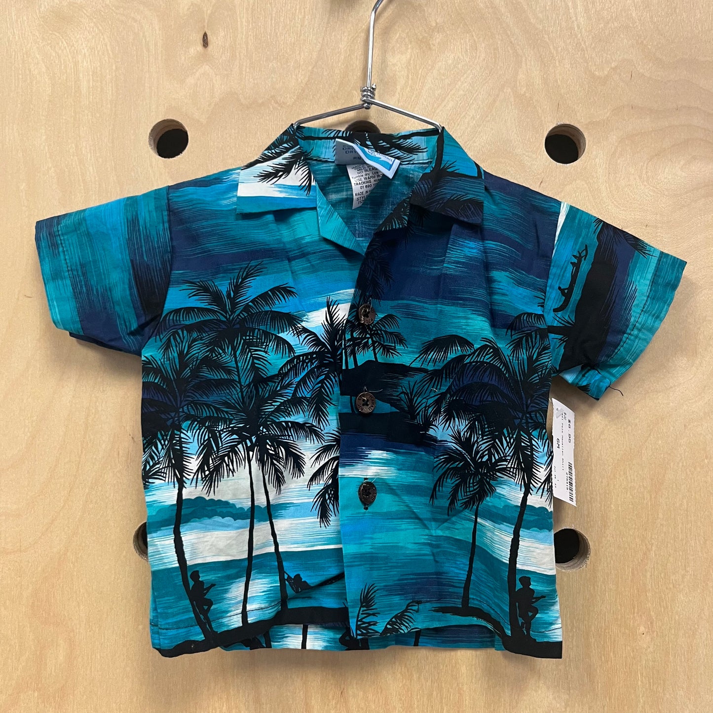 Teal Palm Hawaiian Shirt