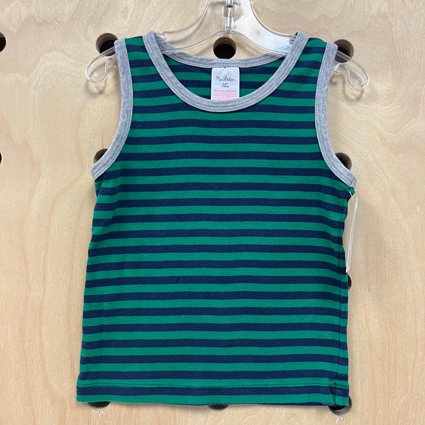 Green & Blue Striped Tank