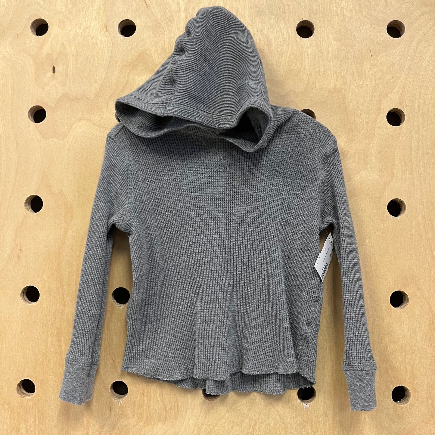 Waffle Knit Grey Hoodie