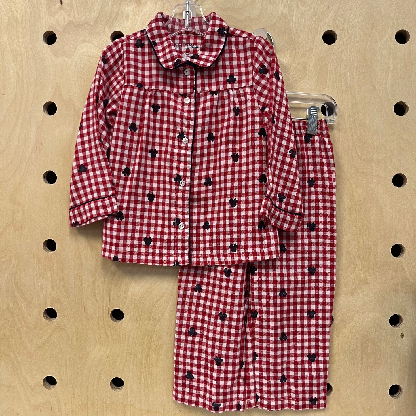 Red Plaid Minnie Pajamas