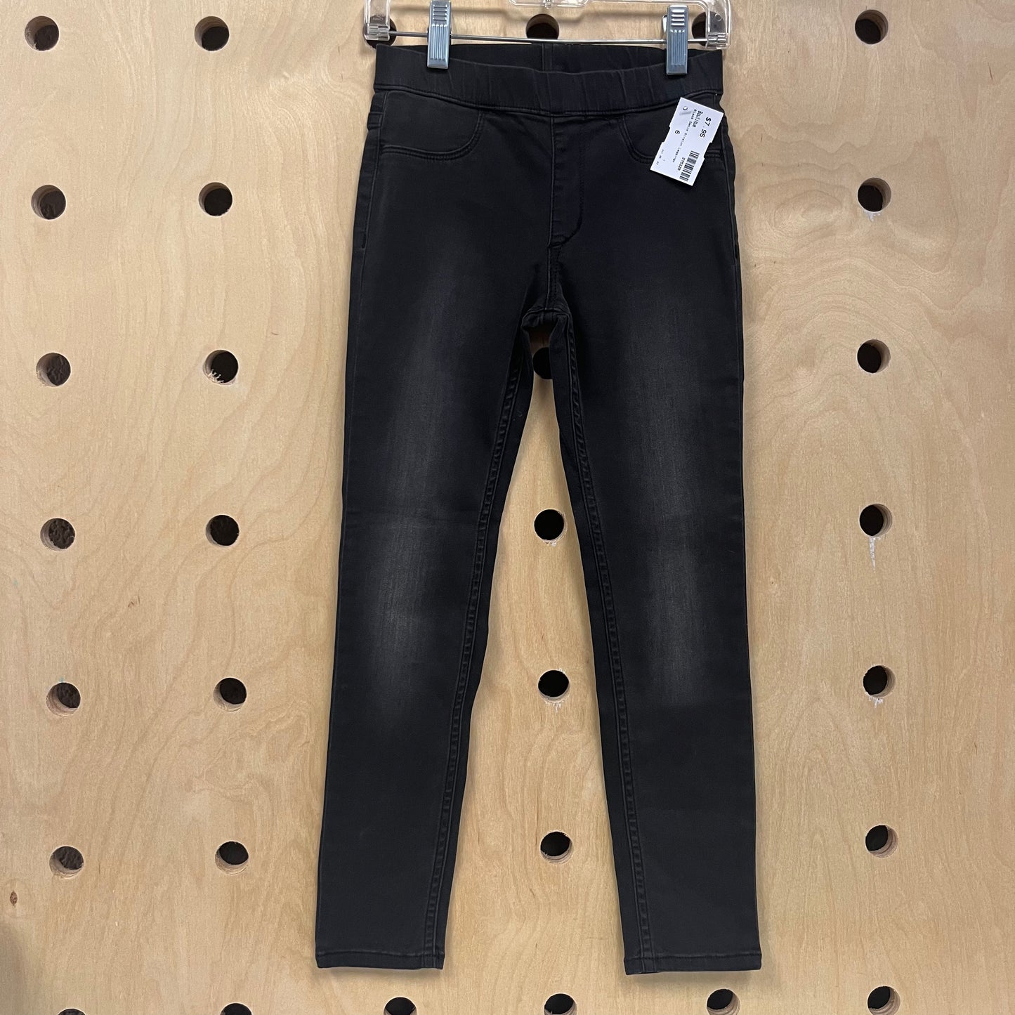 Black Denim Stretch Leggings