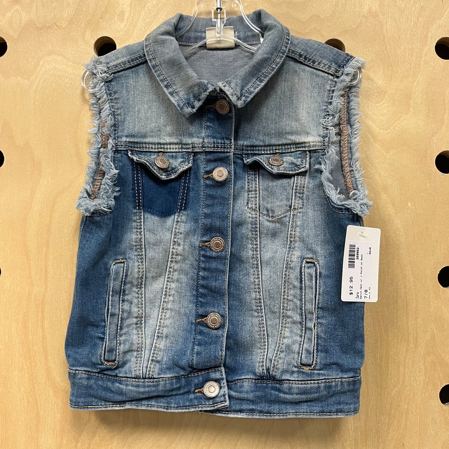 Denim Vest w/ J Patch on Back