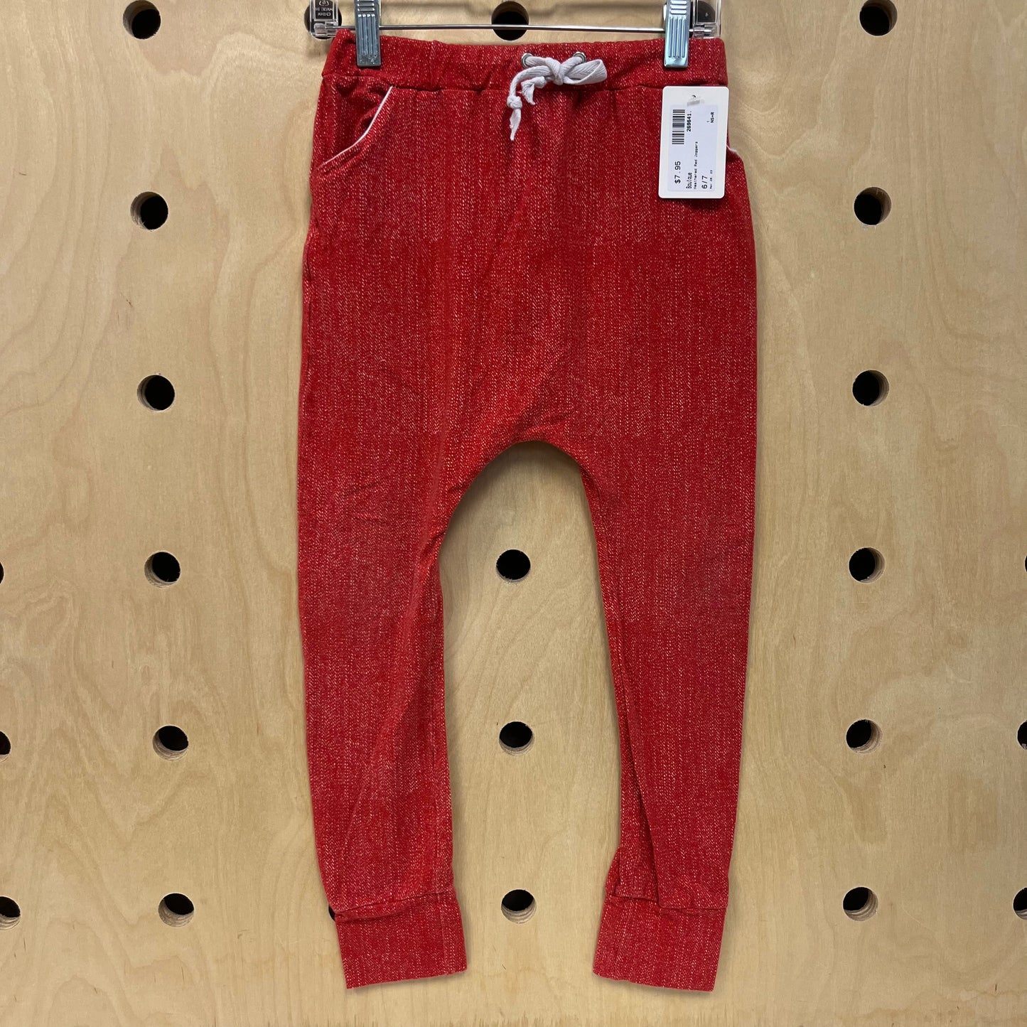 Heathered Red Joggers