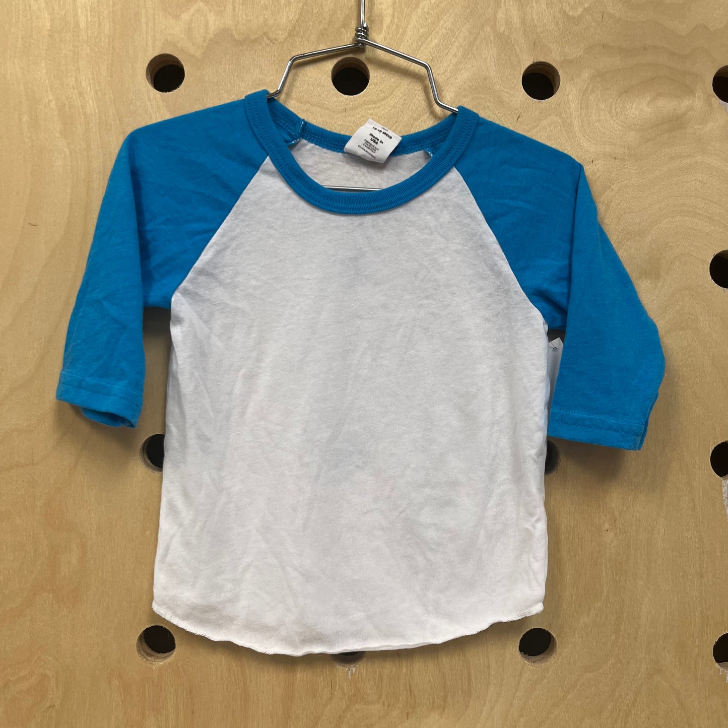 Blue & White Baseball Long Sleeve