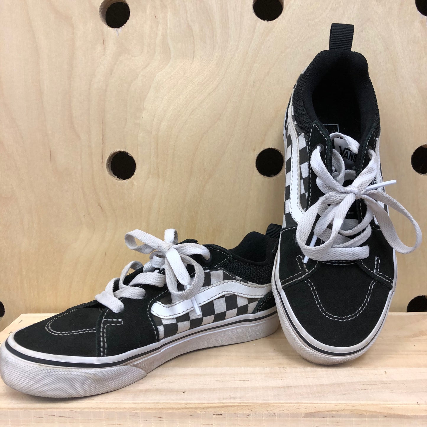 Black & White Check Sneakers