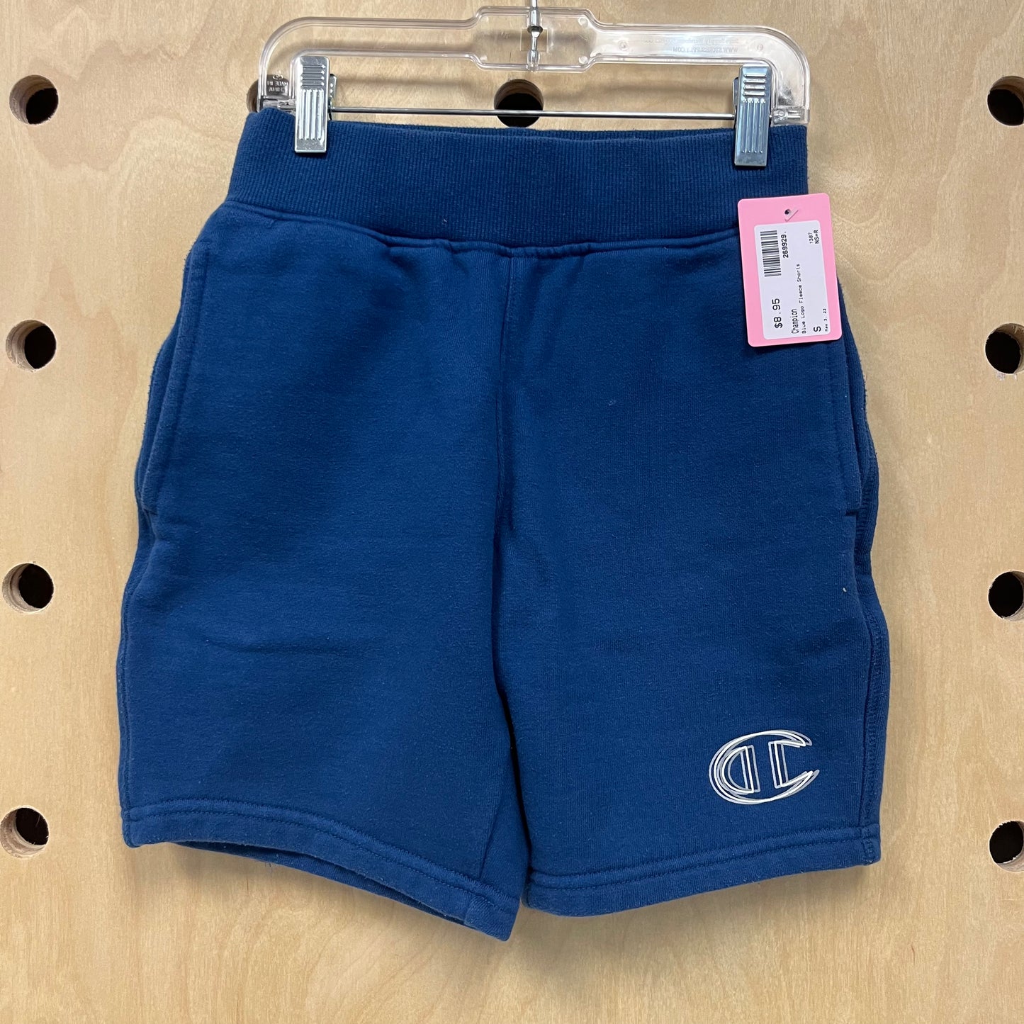Blue Logo Fleece Shorts