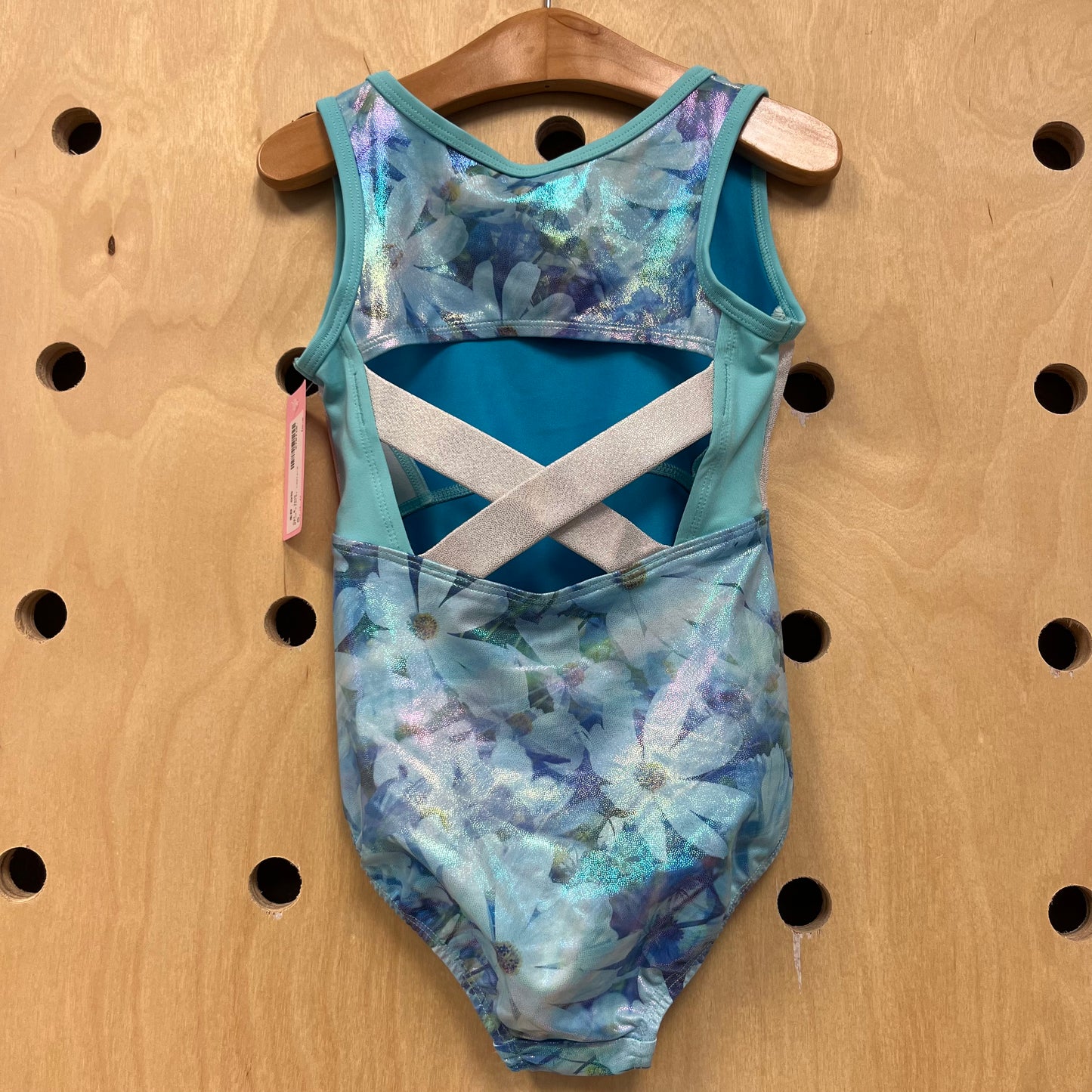 Blue Floral Leotard