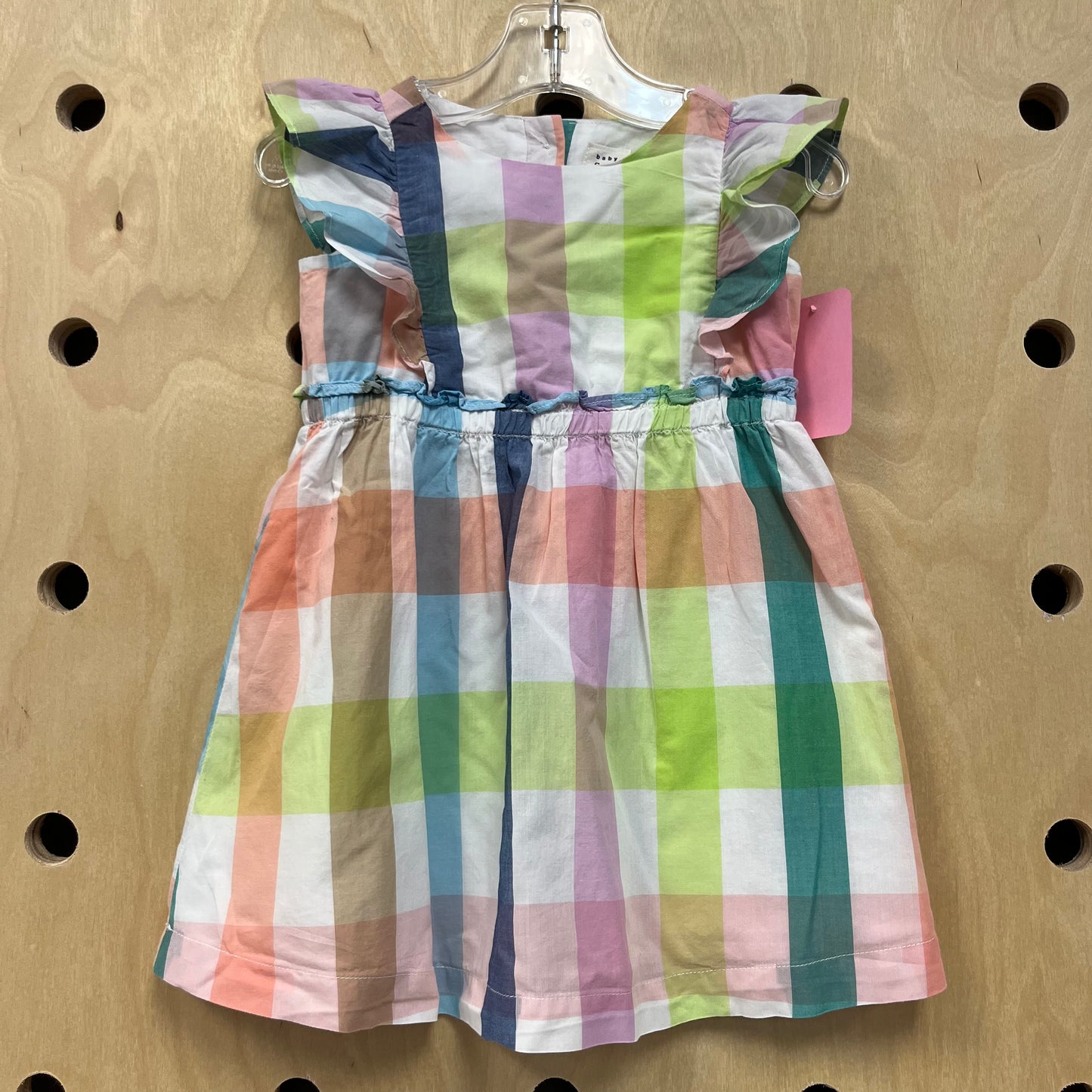 White Plaid Dress