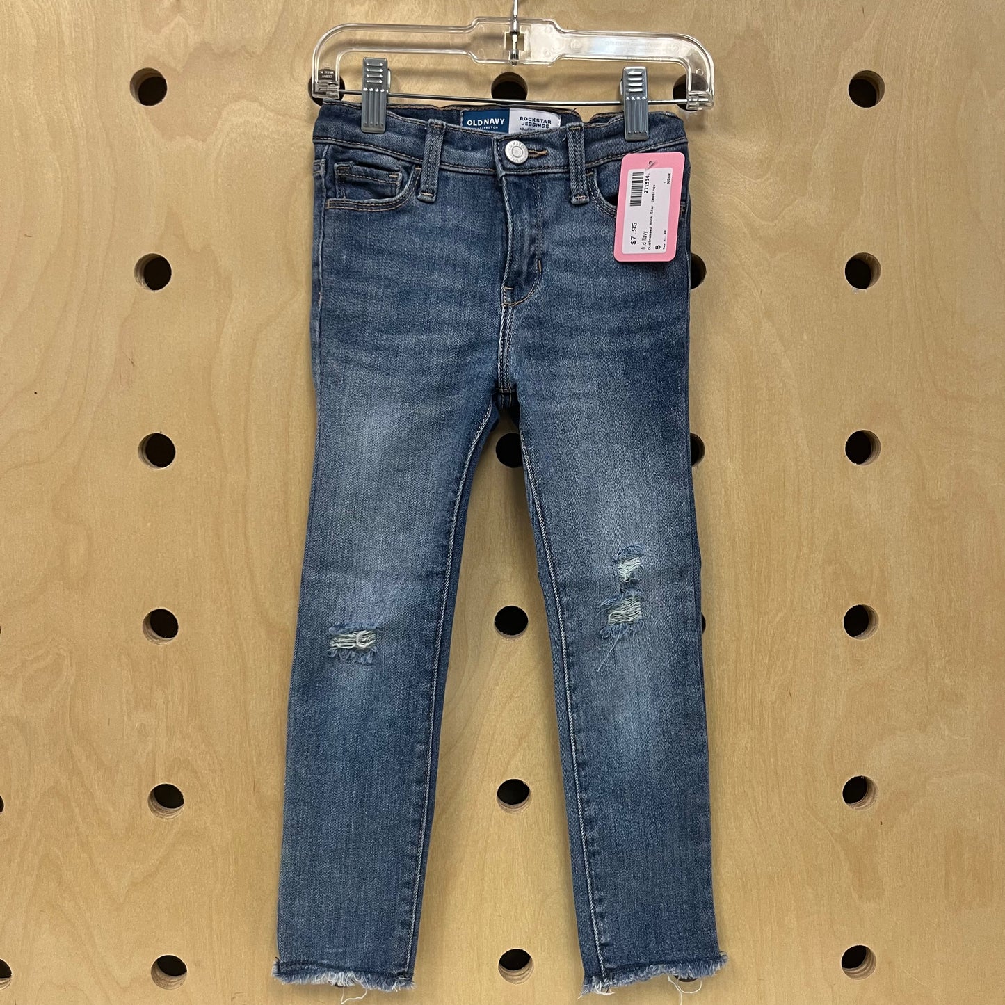 Distressed Rock Star Jeggings