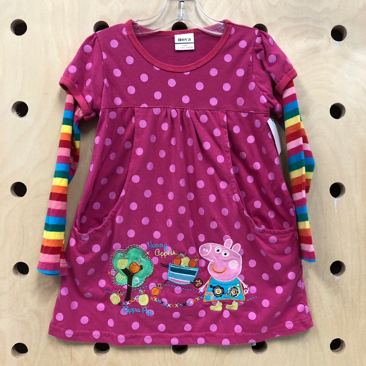Pink Polka Dot Peppa Dress