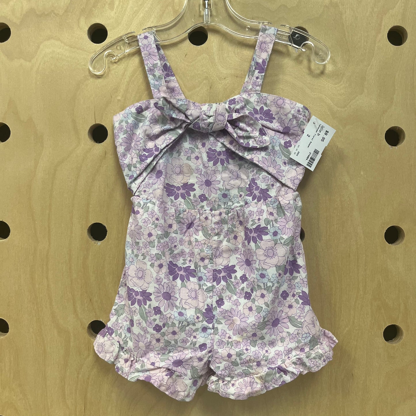 Lavender Floral Romper