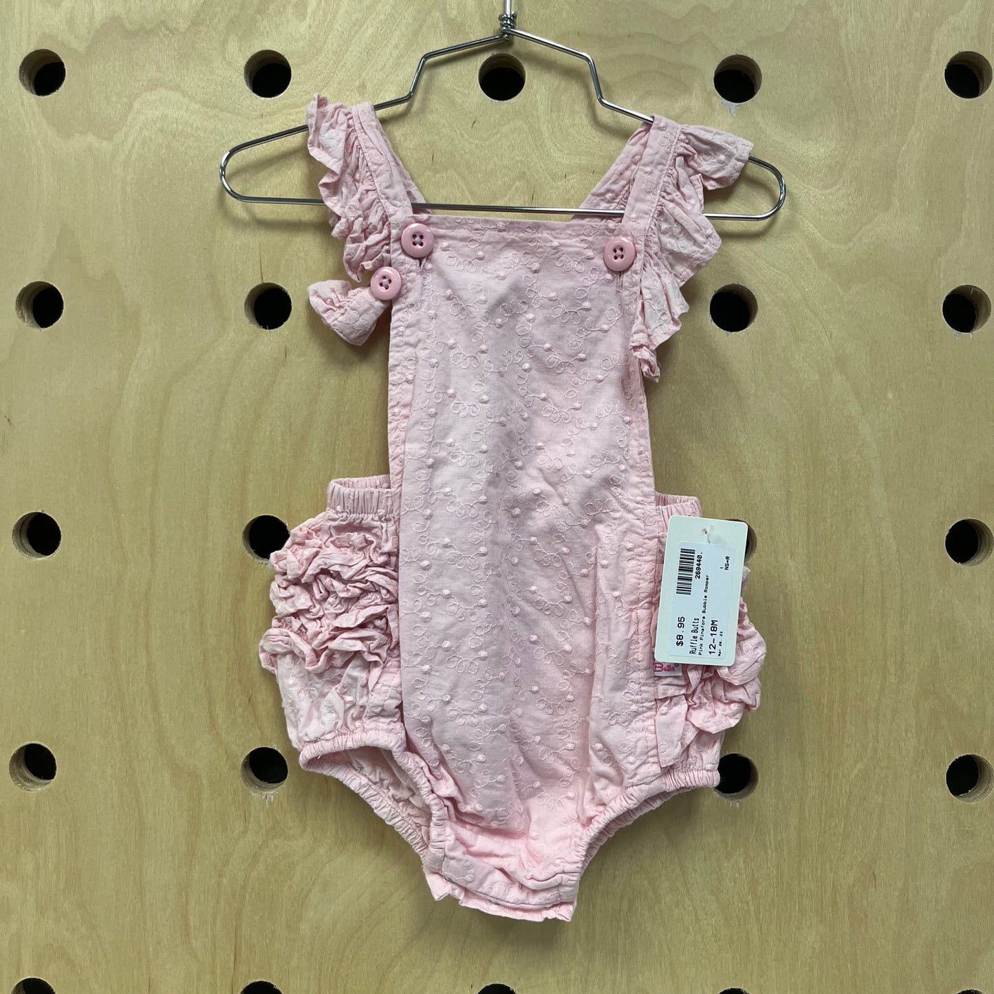 Pink Pinafore Bubble Romper
