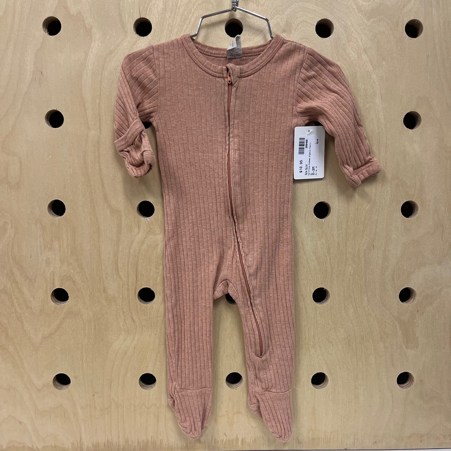 Earthtone Ribbed Organic Footies