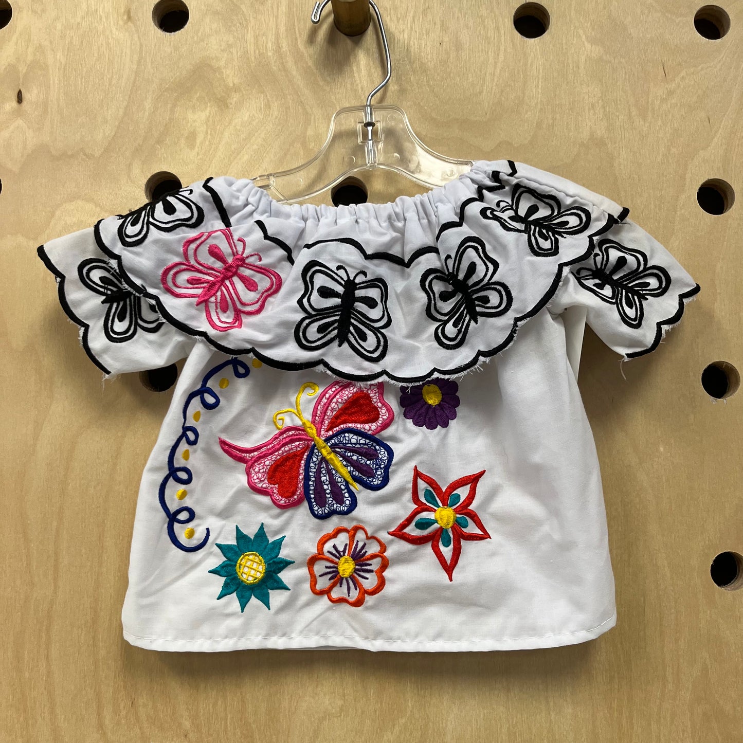 Floral Butterfly Señorita Top