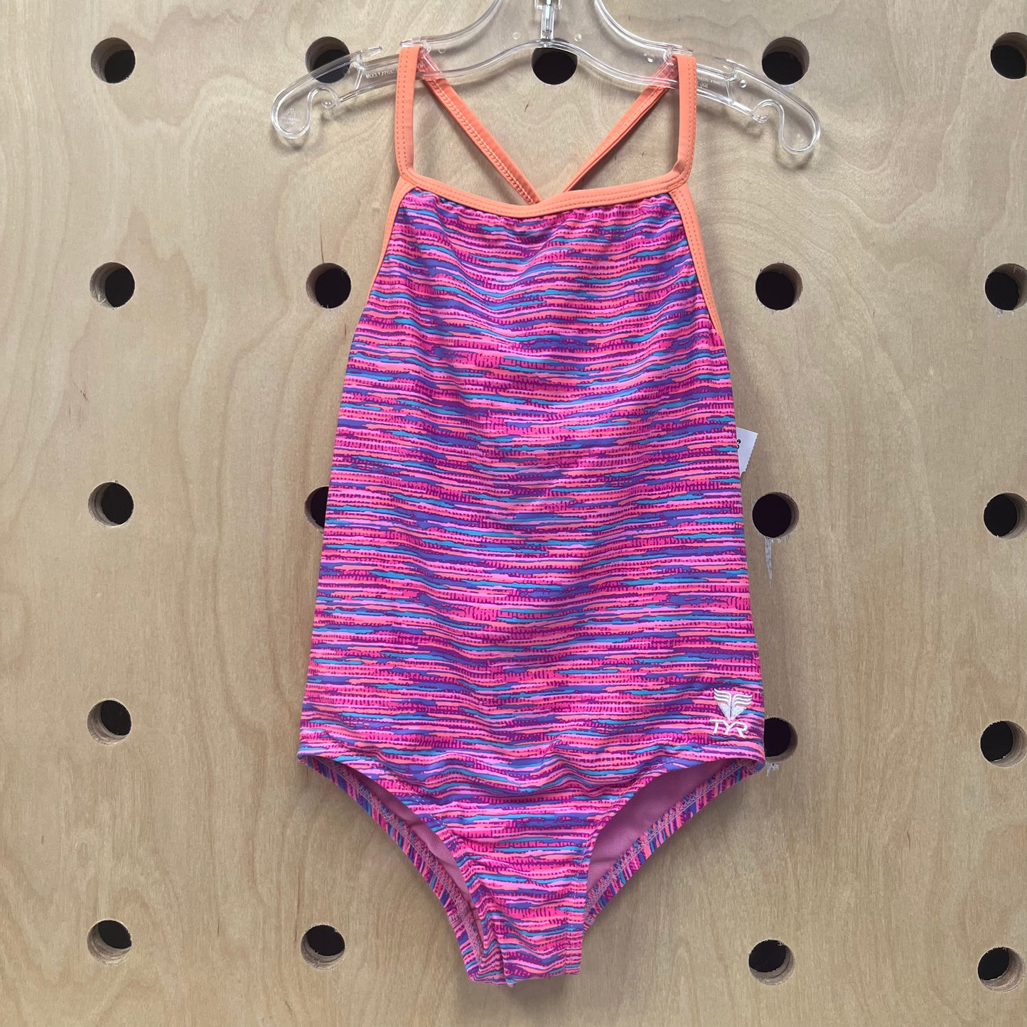Orange Strap Mutli-Color Swimsuit